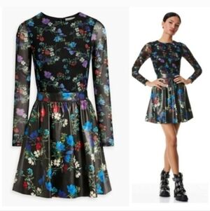 Alice + Olivia Chara Vegan Mini Dress size 8